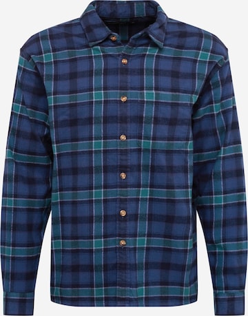 Abercrombie & Fitch Regular fit Button Up Shirt in Blue: front