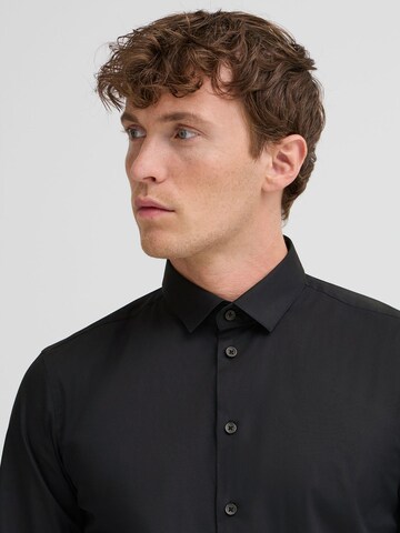 Casual Friday - Ajuste estrecho Camisa de negocios en negro