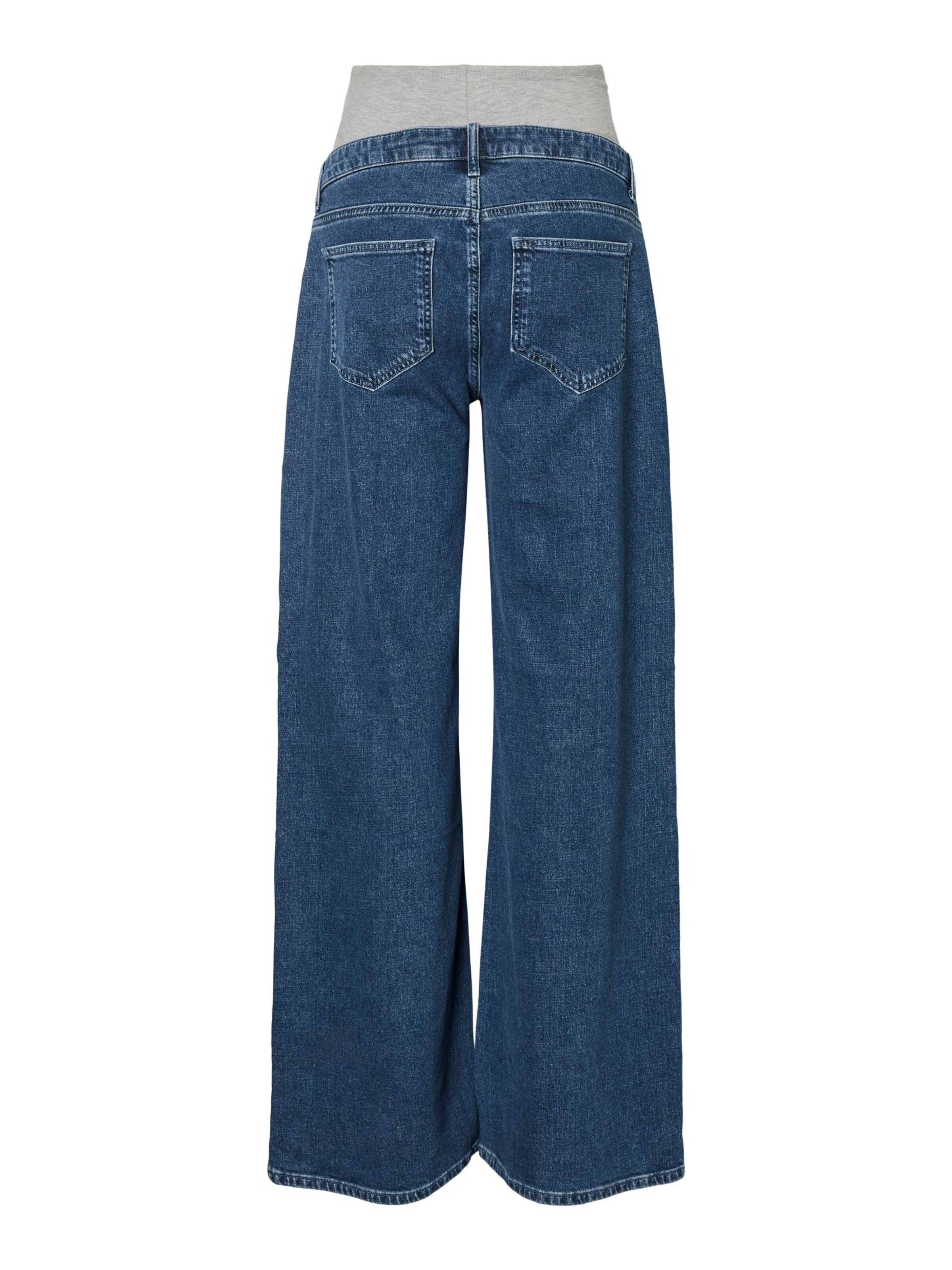 Wide Leg Jean MAMALICIOUS en bleu