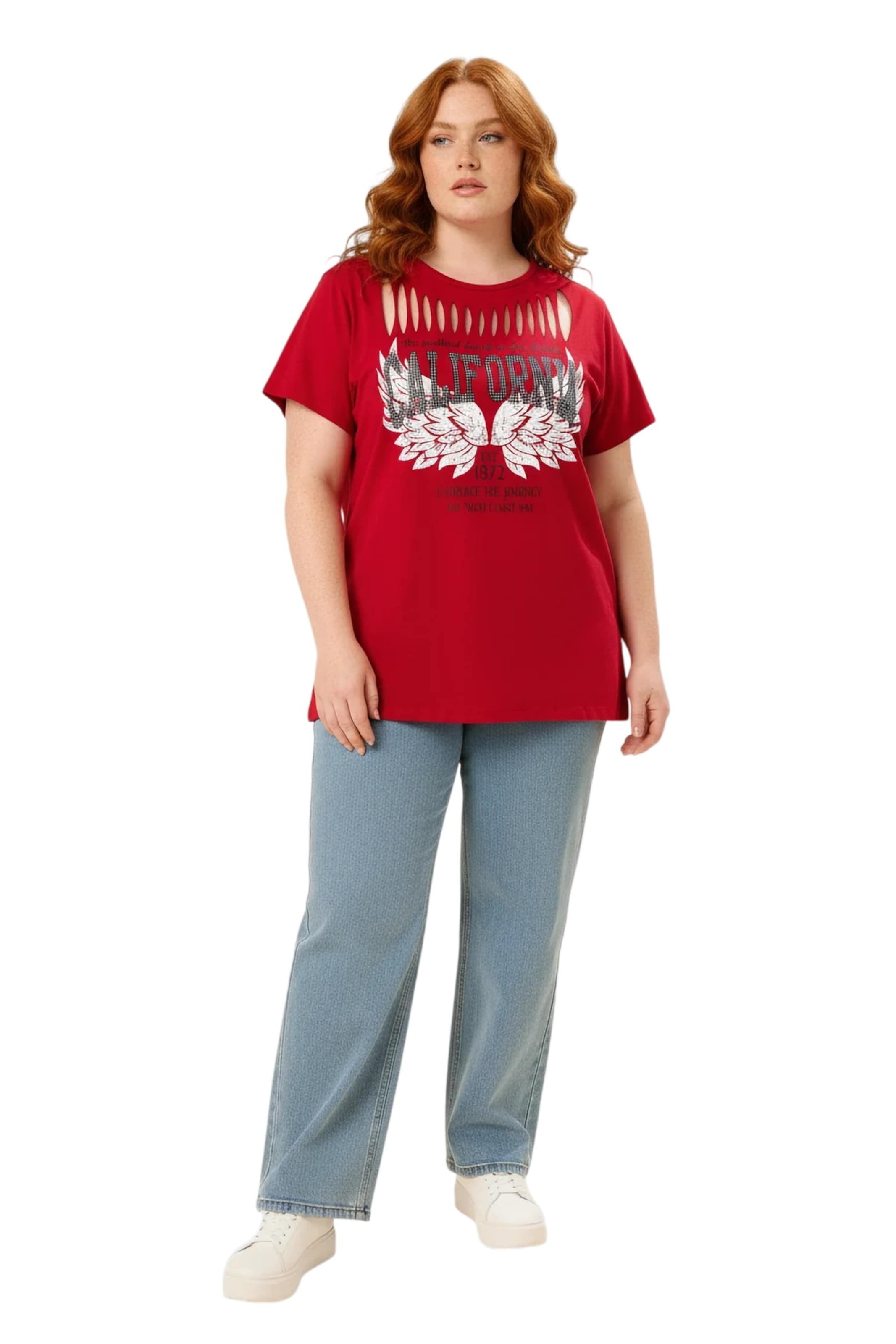 Shape Of You Shirt in Red