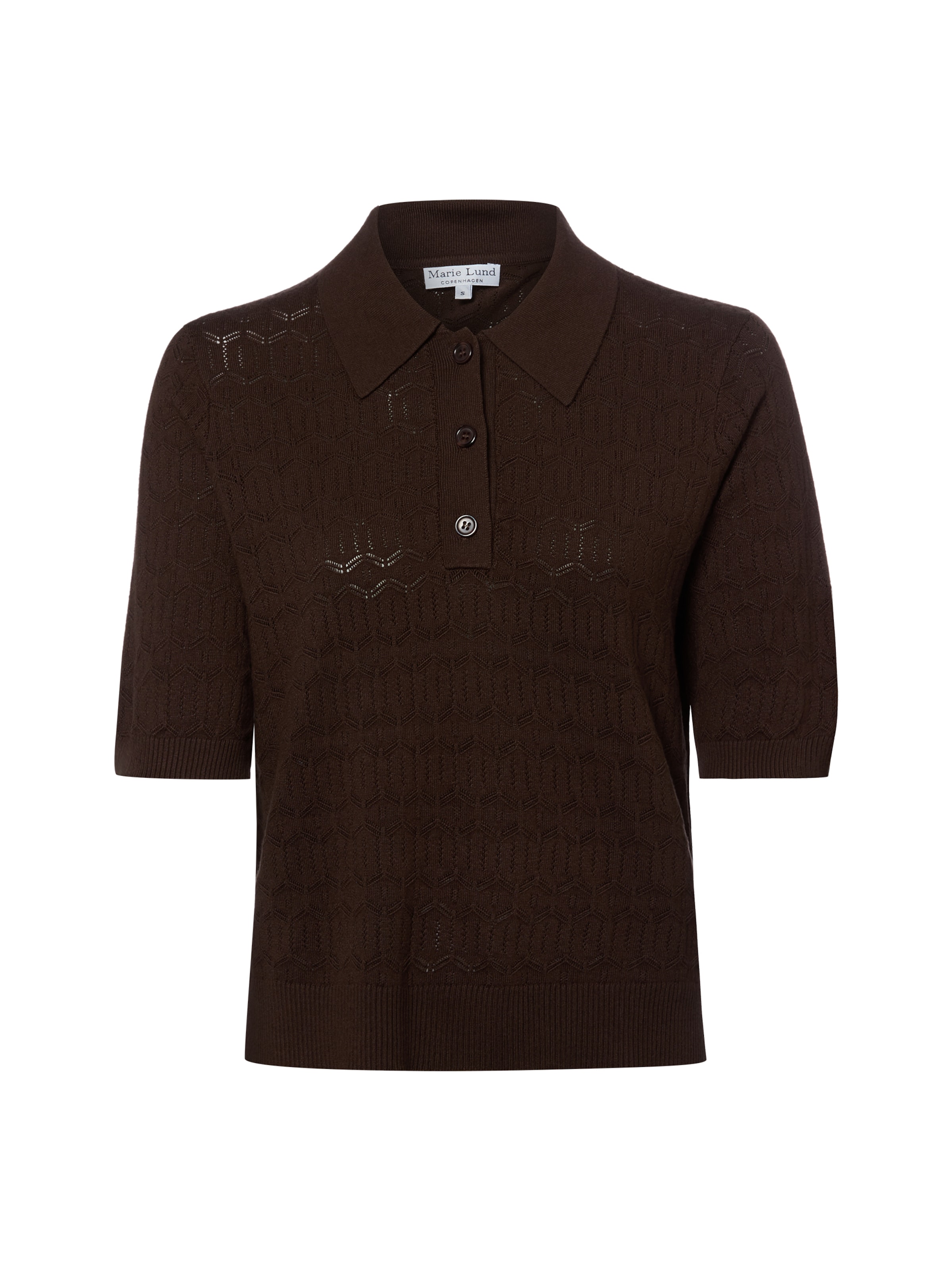 Marie Lund Shirt in Bruin: voorkant