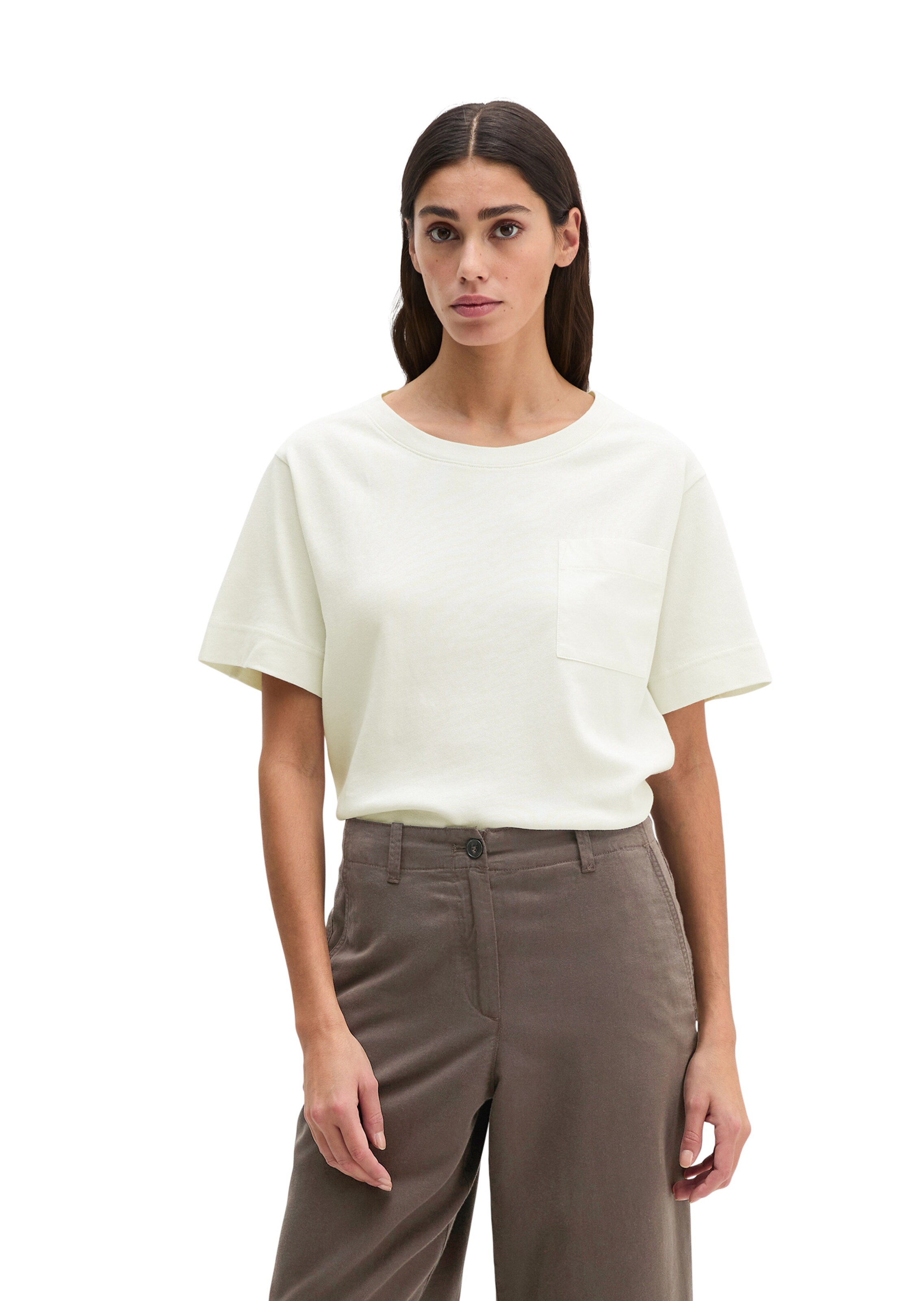 Maglietta di Marc O'Polo in beige: frontale