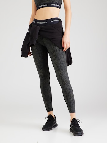 Skinny Pantalon de sport 'Sleek 25' new balance en noir : devant