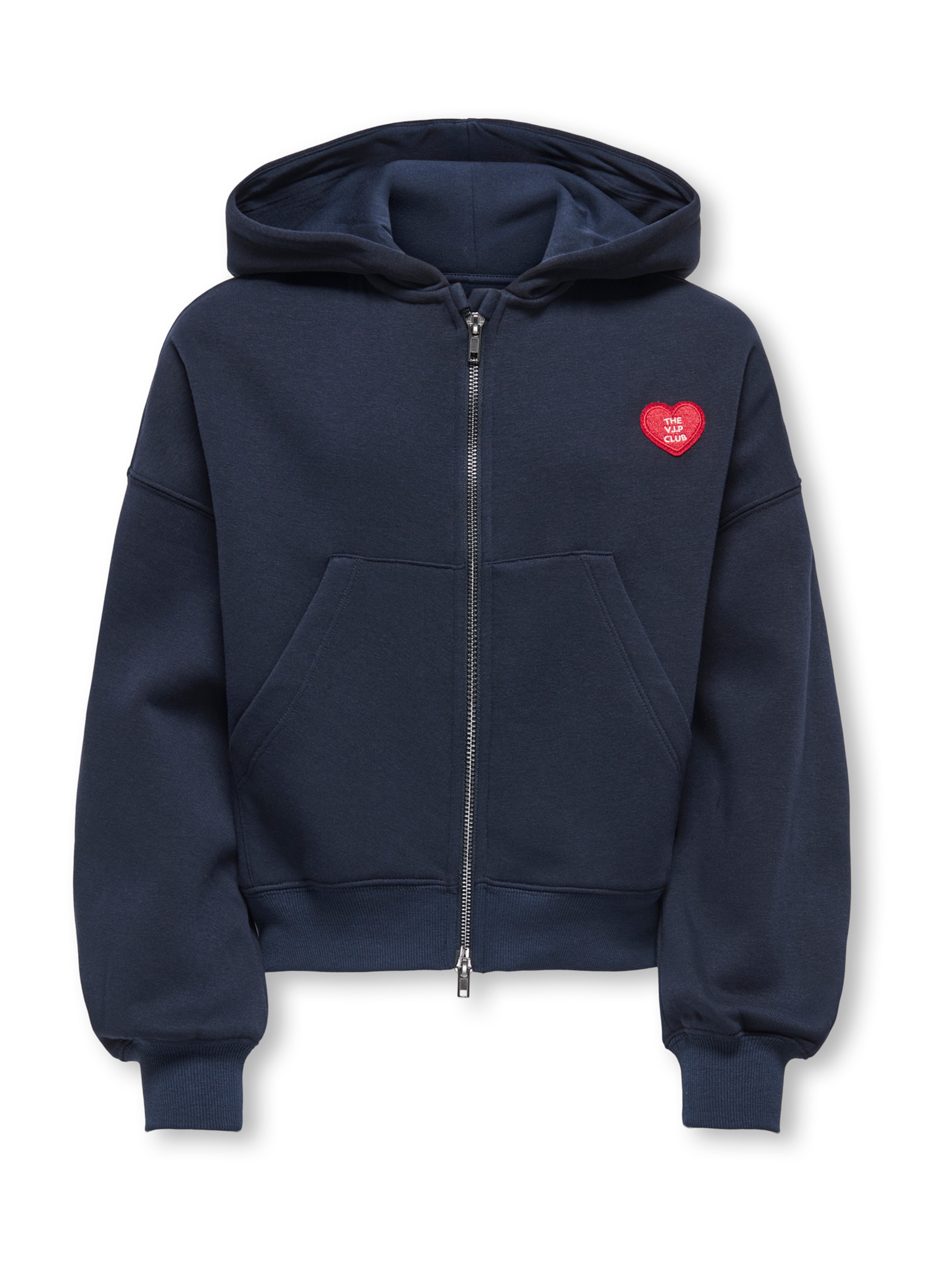 ONLY GIRLS Ζακέτα φούτερ 'KOGEVISA' σε μπλε: μπροστά