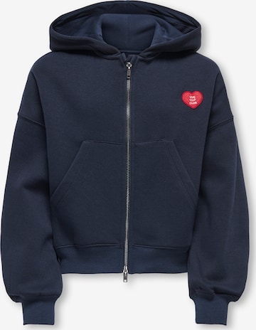 ONLY GIRLS - Casaco em moletão 'KOGEVISA' em azul: frente