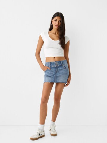 Bershka Sukně – modrá