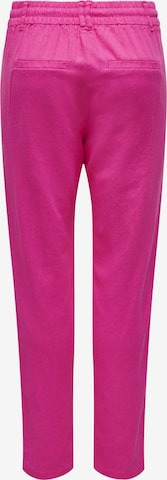 ONLY Regular Pleat-Front Pants 'CARO POPTRASH' in Pink