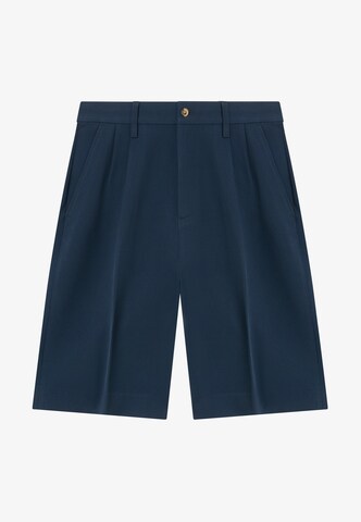 BLKVIS Wide leg Pleat-Front Pants in Blue
