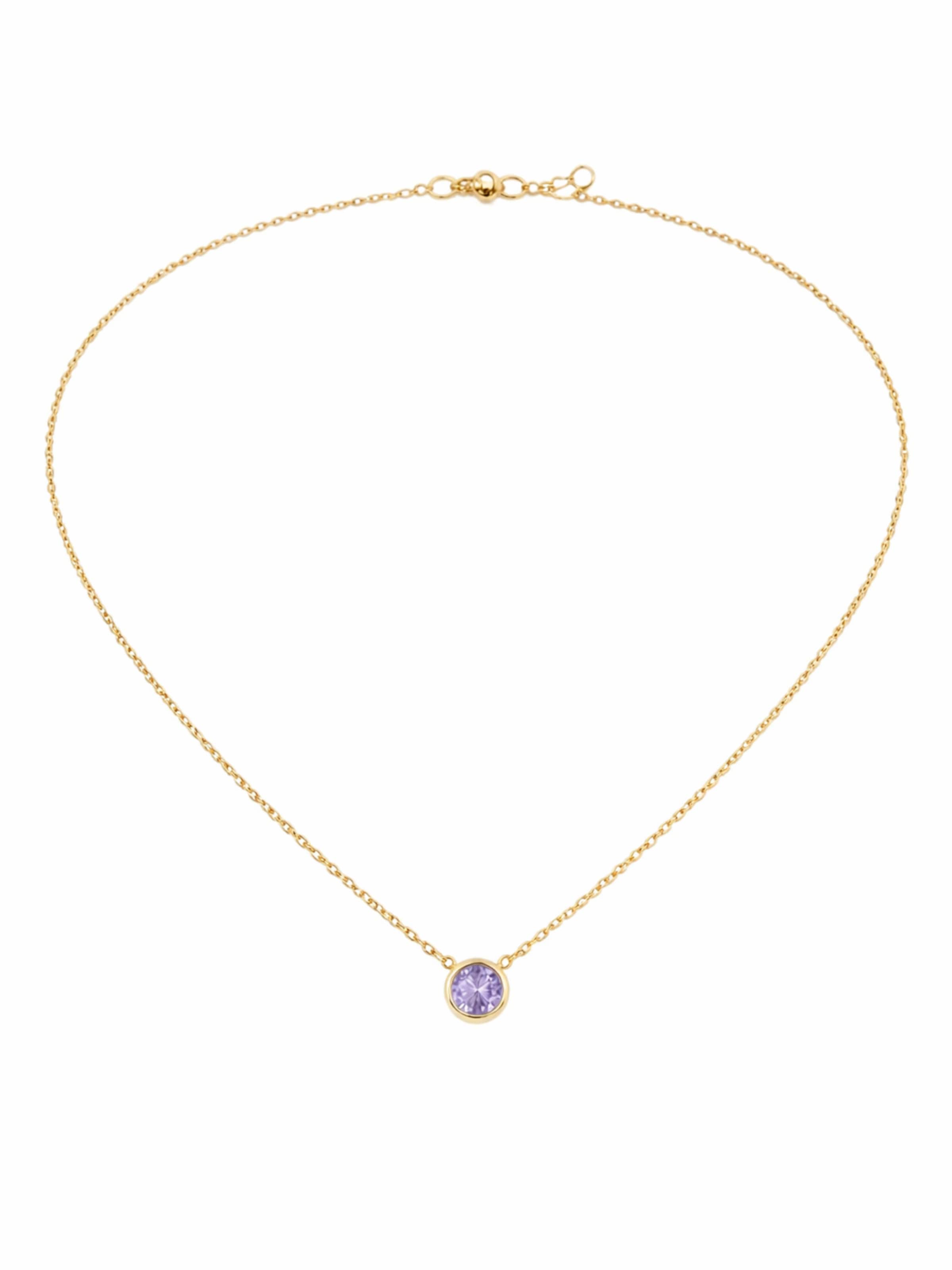 Pure Schmuck Necklace in Purple: front