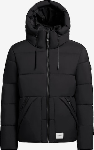 khujo Jacke 'Bela' in Schwarz: Vorderseite