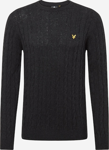 Lyle & Scott Пуловер в черно: отпред