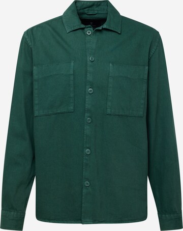 Springfield - Ajuste confortable Camisa en verde: frente