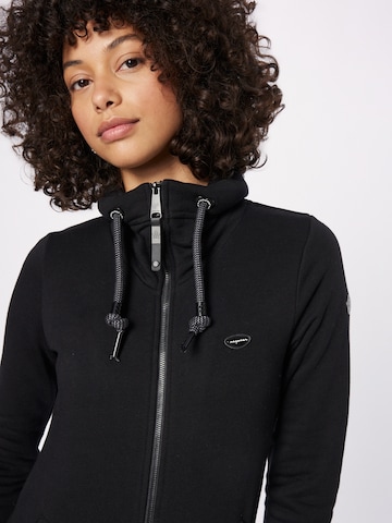 Ragwear Zip-Up Hoodie 'RYLIE' in Black