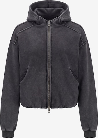 Veste de survêtement myMo ROCKS en gris : devant