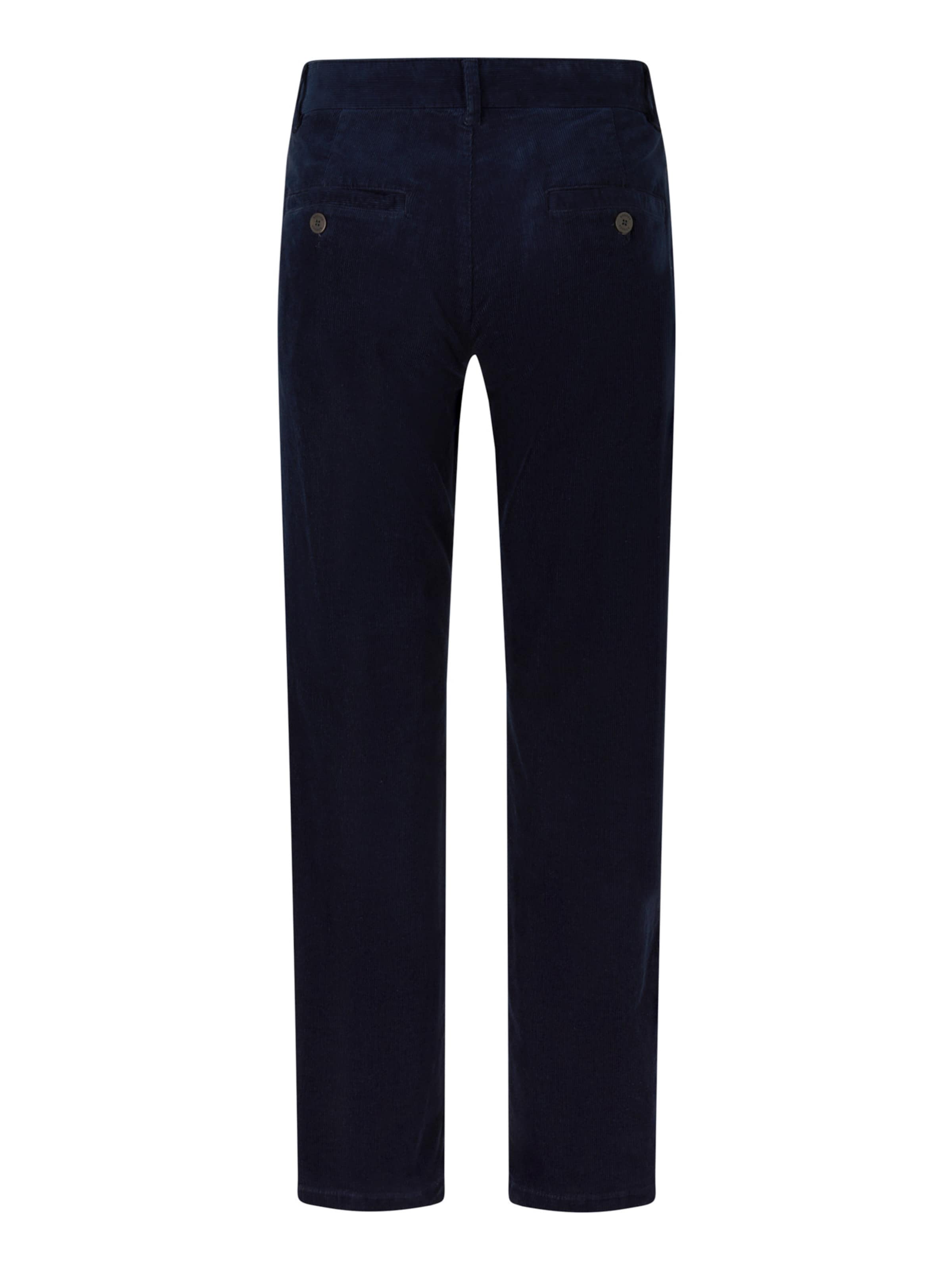BOGNER Regular Pleat-Front Pants 'Riley' in Blue