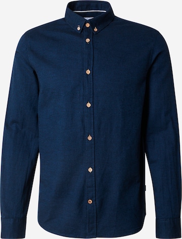 Chemise 'Johan Diego' Kronstadt en bleu : devant