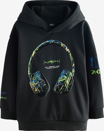 NextSweater majica - crna boja: prednji dio