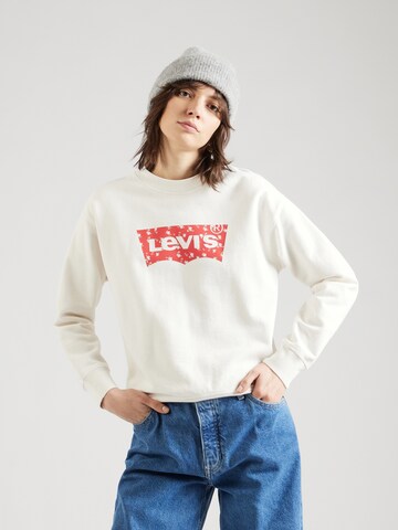 LEVI'S ® Μπλούζα φούτερ 'Graphic Standard Crew' σε λευκό: μπροστά