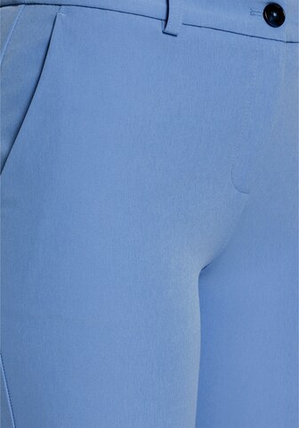 TAMARIS Tapered Pleated Pants in Blue