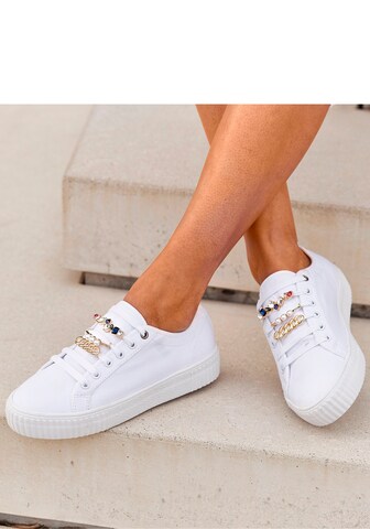 LASCANA Sneaker low in Weiß: predná strana