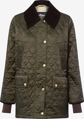 Barbour Tussenjas ' Beadnell ' in Groen: voorkant
