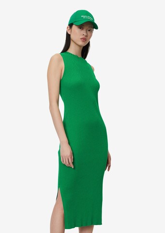 Marc O'Polo - Vestido de malha em verde: frente