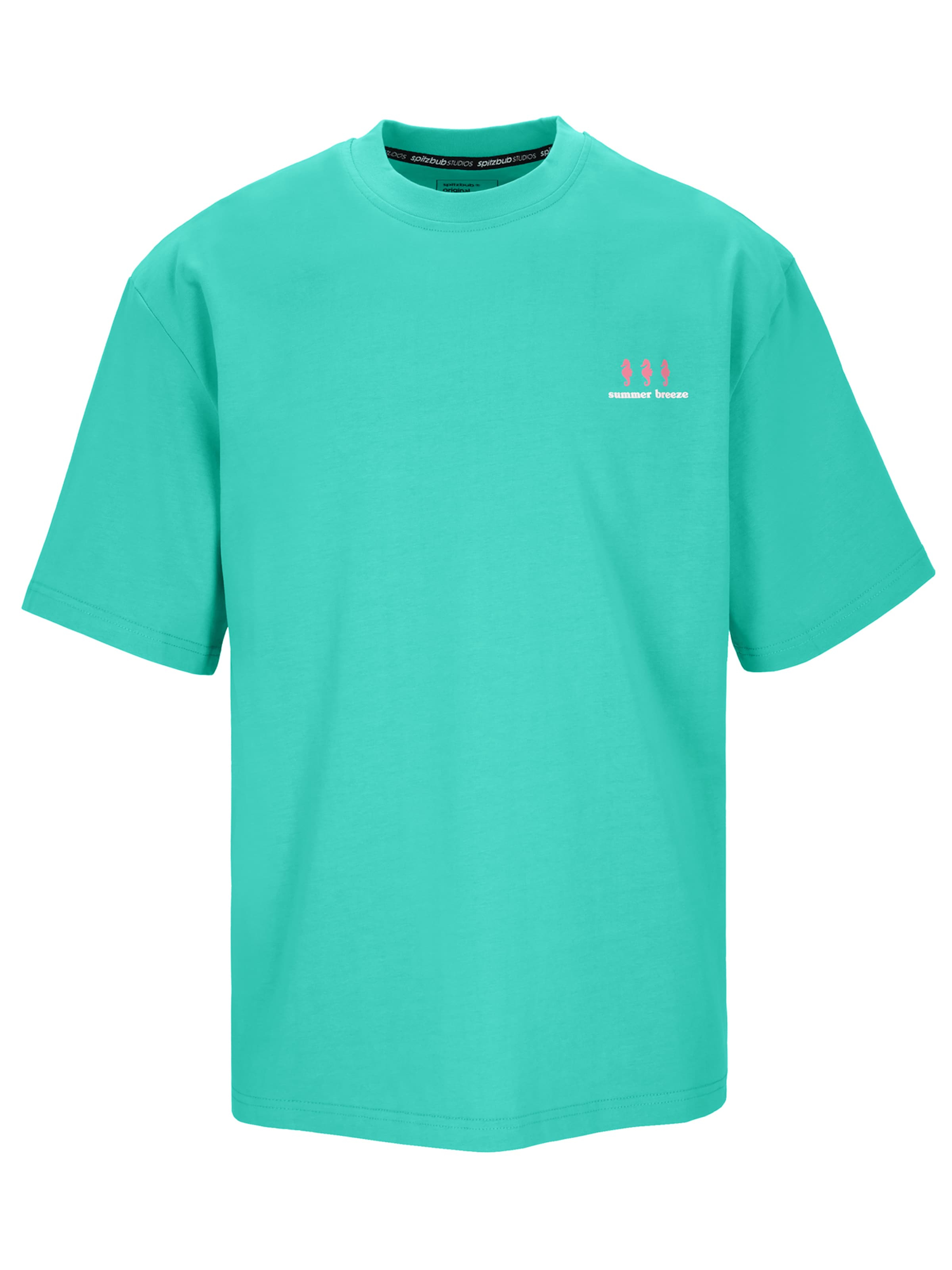 SPITZBUB Shirt 'Making dreams on summer breeze' in Blue: front