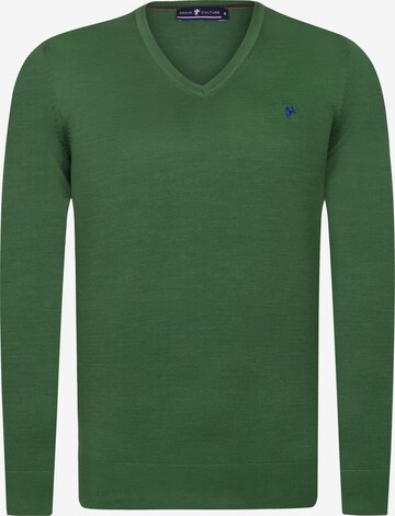 DENIM CULTURE Sweater 'GABRIELLA' in Green: front