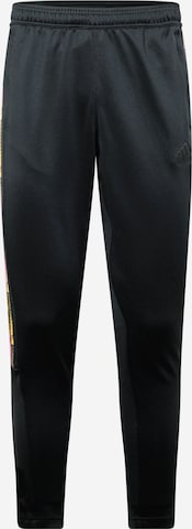 Slimfit Pantaloni sport 'TIRO Q2' de la ADIDAS SPORTSWEAR pe negru: față