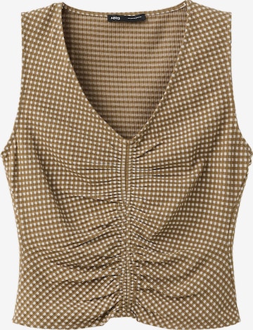 MANGO Top 'VION' in Groen: voorkant