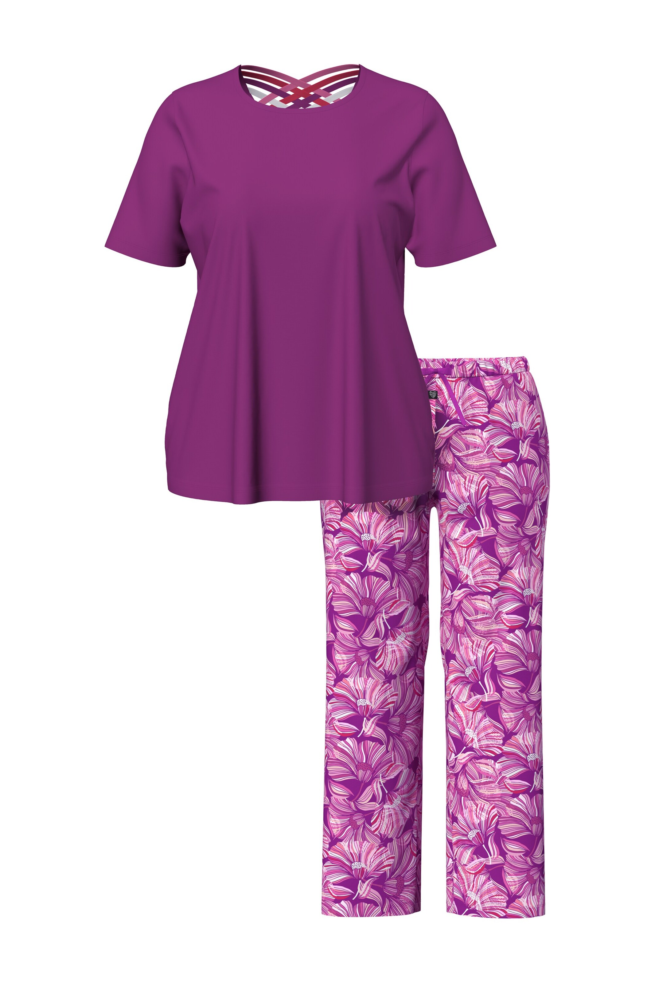 Ulla Popken Pyjama in beere, Produktansicht