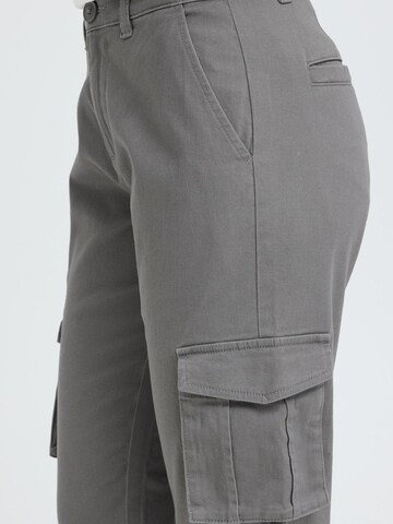 Regular Pantalon cargo ' OXKvita ' Oxmo en gris