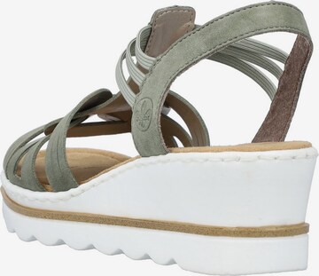 Rieker Sandalen met riem in Groen