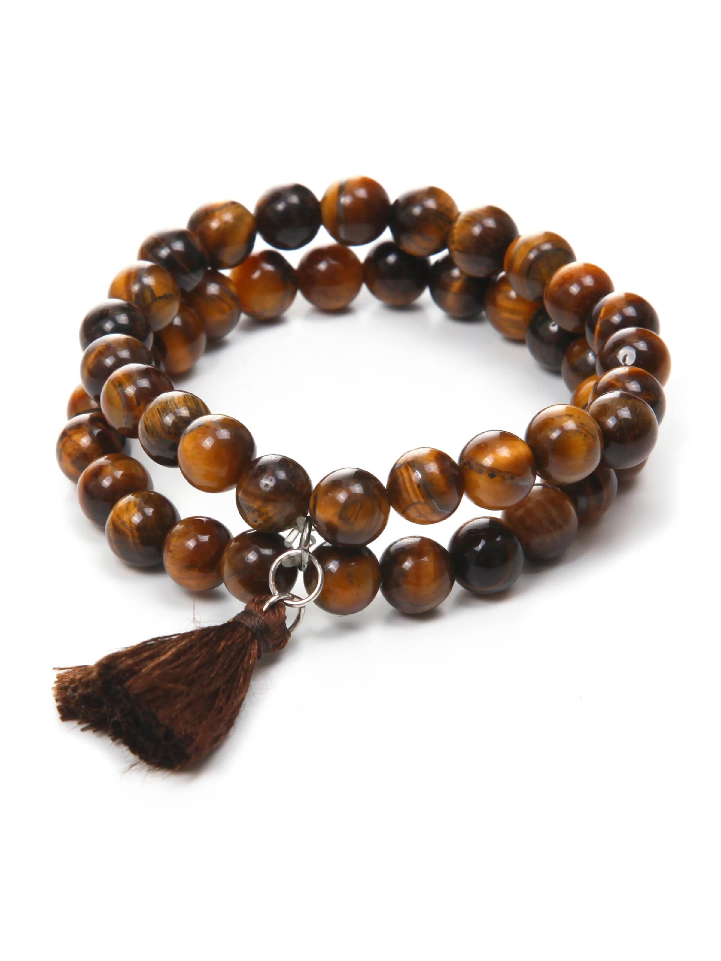 COLLEZIONE ALESSANDRO Bracelet 'Peppa' in Brown: front