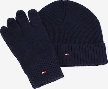 TOMMY HILFIGER Set: Mütze und Handschuh in Blau: predná strana