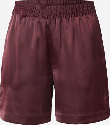 Monki Regular Broek in Rood: voorkant