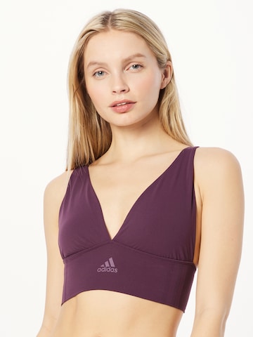 ADIDAS SPORTSWEAR Bustier BH in Lila: voorkant