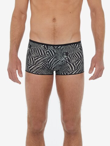 HOM Boxershorts ' Marty Plume ' in Zwart: voorkant