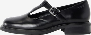 Balerini cu curea glezna 'ELLIS' de la VAGABOND SHOEMAKERS pe negru: față