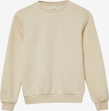 s.Oliver Sweatshirt in Beige: voorkant