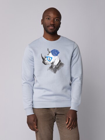 Sweat-shirt 'Nashorn' Watapparel en bleu