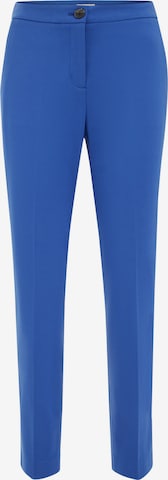 WE Fashion Слим Плиссированные брюки в Синий: спереди