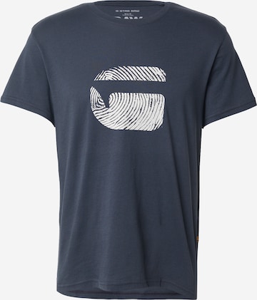 G-STAR Tričko – modrá: přední strana