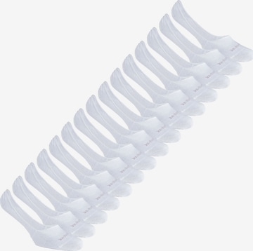 Blackspade Enkelsokken ' No Show Socks ' in Wit: voorkant