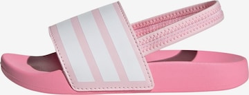 ADIDAS SPORTSWEAR - Zapatos abiertos 'Adilette' en rosa: frente