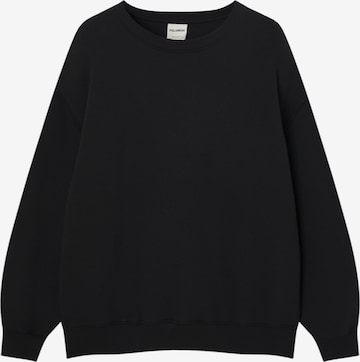 Sweat-shirt Pull&Bear en noir : devant