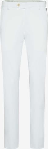 Meyer Hosen Regular Chino Pants 'Roma' in White: front