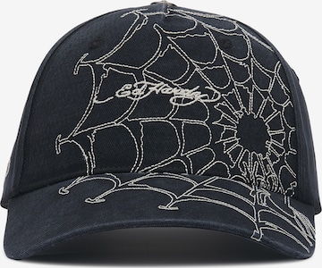Cappello da baseball di Ed Hardy in nero: frontale