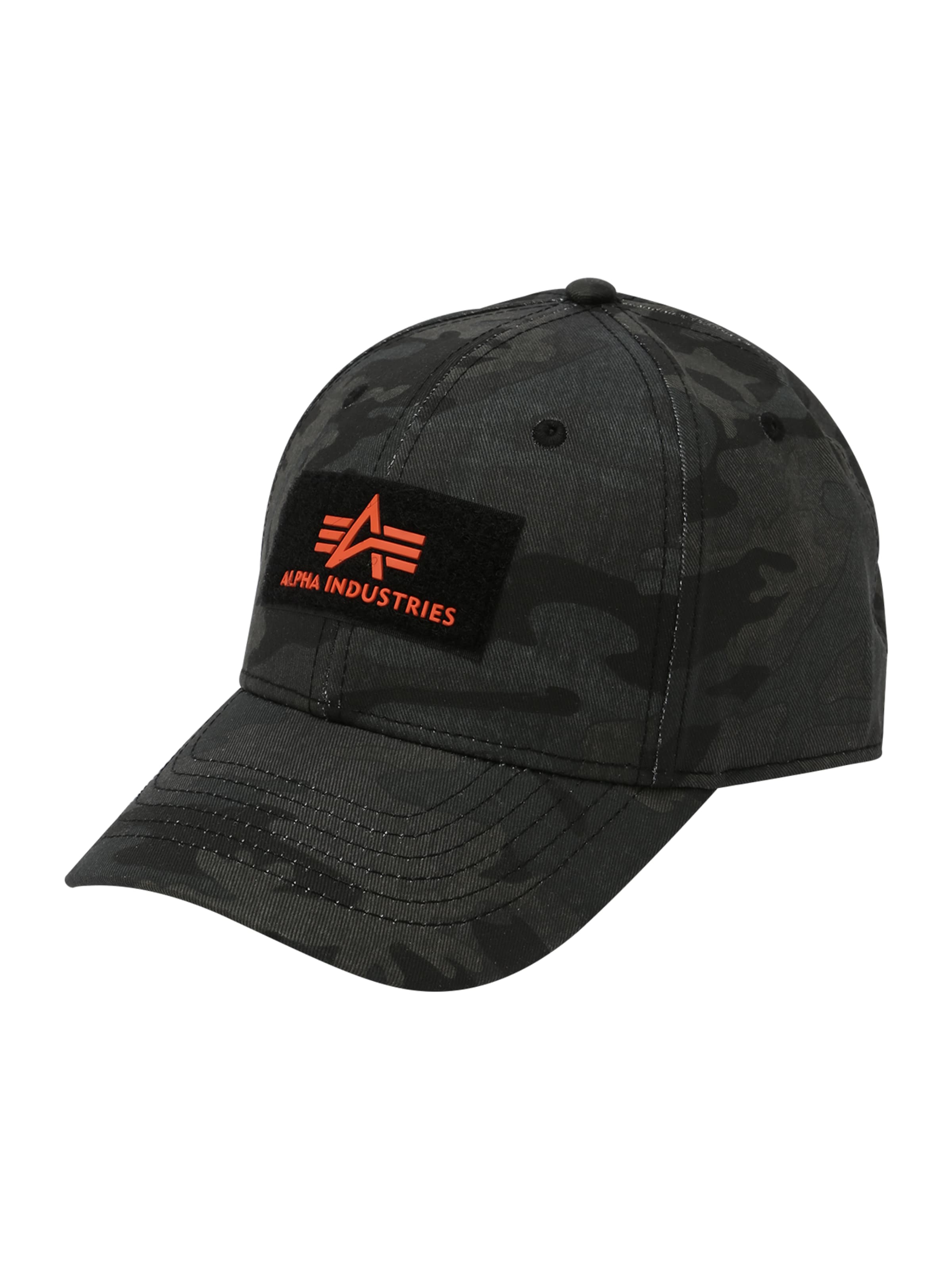 ALPHA INDUSTRIES Cap in Schwarz: Vorderseite
