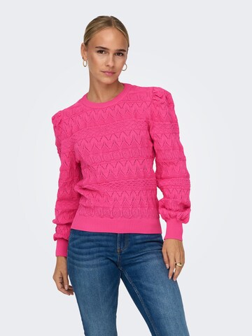 ONLY Pullover 'SANDY' in Pink